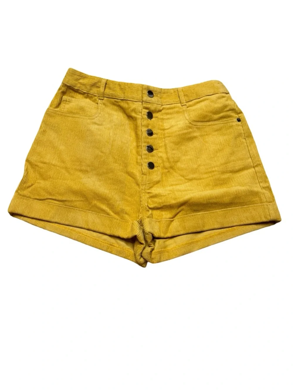✨💛 Revolve Sample Mustard Corduroy Button Front Shorts XS/S 💛✨